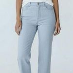 Akris  PUNTO Blue Light Wash Denim High-Waisted Straight Leg Crop Jeans Sz 2 Photo 0