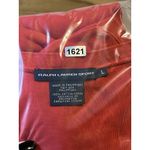 Ralph Lauren Sport Size Large V Neck Red Cotton Sweater Preppy Staple Designer Photo 13