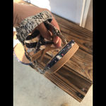 CAbi Black and White Patterned Sandals Photo 3