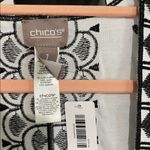 Chico's  Monochrome Floral Open Jacket Photo 1