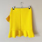 ASOS | Yellow Scuba Tiered Ruffle Mini Skirt Sz 4 Photo 30
