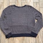 PINK - Victoria's Secret Pink by Victoria's Secret women's small blue Denim-look sweatshirt Photo 2