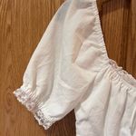 Princess Polly Love Lies Puff Sleeve Lace Trim Lined Mini Dress in White Size 2 Photo 11