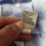 Nine West Downtown Periwinkle camo blouse size small Photo 8