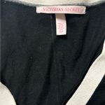 Victoria's Secret  Button Up Light Cardigan Black, Grey, & White Size Small Photo 4