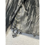 Women's Mega Force Leather Jacket Black Size 14 Photo 6