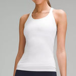 Lululemon white Racerback Tank Top Ebb to Street Tank Top
Light Support size 8 Photo 0