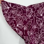 Fortune + Ivy Maroon Floral Faux Wrap Dress size XXL Tie Waist Short Sleeves Photo 8