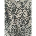 Vibe Sportswear Black Damask Sleeveless Fit & Flare Dress Photo 1