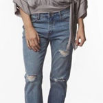 PPLA NWT  Leanne Woven Gray Wrap Blouse Size Small 
Kimono Sleeves‎ Photo 0