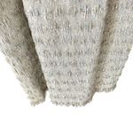 Theia Textured Silver Iridescent Strapless Metallic Dress Strapless size 14 Photo 2