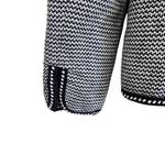 Charter Club  Long Sleeve Collared Blazer Black White Houndstooth Tweed Size 4P Photo 4