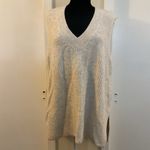 Vince Camuto 🖤  Shaker Vest V- Neck Sweater High Low Hem Size L Photo 1
