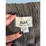 Flax by Jeanne Engelhart maxi skirt size M houndstooth brown lagenlook pull on Photo 3