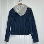 Carhartt  Women’s Hooded Denim Jacket L Jean Trucker Workwear Y2K Streetwear Photo 2