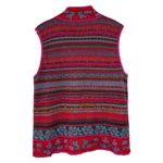 Coldwater Creek Colorful Knit Zip Up Sleeveless Cardigan Vest Womens Size XL 18 Photo 8