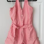 Anthropologie  Maeve Halter Belted Romper, Size XL Photo 5