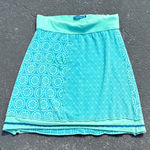 prAna Skirt Women's Medium Aqua Green Blue Patterned Athletic Casual Photo 0