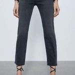 ZARA Premium Slim Jeans Sky Black Distressed Grey Photo 0