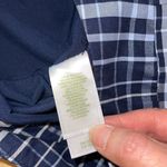 Liz Golf Skort front pockets and one back pocket side zip blue plaid Size 4 Photo 5