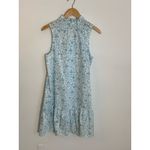 Tyler Boe Poppy Slvls Bottom Ruffle Toile Dress In Multi Blue Photo 3
