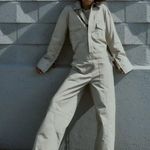 ZARA  Full Length Gabardine Jumpsuit Photo 7