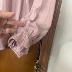 Ann Taylor pinstripe ruffle neck blouse Photo 5