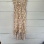 Fair Haven Women’s Medium Tan Patterned Maxi Dress Flowy Photo 1