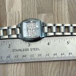 Fossil Ladies Watch Rare Vintage Big Tic Transparent Heart Dial Stainless Band Photo 8