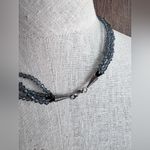 Freshwater Pearl & Faux Turqouise Hearts Glass Bead Chunky Bib‎ Fringe Necklace Green Photo 5