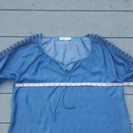Retrelogy Chambray Peasant Top Blue Size undefined Photo 9