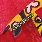 Vintage Geiger Tyrol 90s Red Floral Pleated Circle Skirt Photo 2