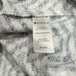Athleta Breezy Chevron Muscle Tank Top Blue White Athletic Women’s Large Photo 2