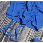 Princess Polly  - Blue Long Sleeve Ribbed Crop Top‎ - Size 4 Photo 2