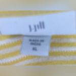 J. Jill XL Preppy Yellow Striped Cotton Tunic Top Photo 9
