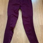 Fabletics  synch leg high waisted yoga gym perforated leggings Sz small burgundy Photo 6