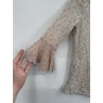 Fairy Whimsical Milkmaid Prairie Blouse Women XSmall Beige Ruffle Ethereal Boho Size XS Photo 7