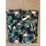 Boohoo  Black Serena Woven Flamingo‎ Print Wide Leg Trousers Pants Womens 6 NEW Photo 1