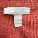 ASOS DESIGN V-Neck Twist Front Long Sleeve Midi Dress in Rust, Size 8 Photo 2