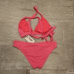 Jessica Simpson 💕💕 Glitter Bomb Bikini ~ Pop Pink Large L NWT Photo 1