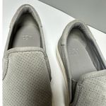 UGG  Gray Suede Perforated Leather Slip On Platform Sneakers Shoes‎ Size 8 Photo 4
