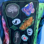 Tommy Hilfiger BOHO art size 4 denim long sleeve button-up shirt. Photo 5