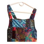 Boutique Boho Patchwork Print Hippie Overalls XL Photo 3