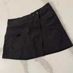 Urban Outfitters  Micro Utility Wrap Cargo Mini Skirt Womens 8 Black Snap Closure Photo 1