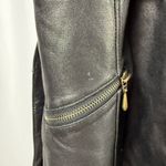 Valerie Stevens Vintage Lambskin Leather Belted Jacket in Black Size Medium Photo 4