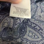 Petite Sophisticate Size 8Long Sleeve Rayon Blue Button Down Womens Blouse Photo 5