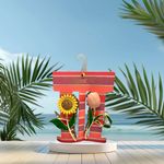 Piper K Sunflower and Rose Hair Clip Yellow Photo 1