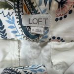 LOFT Paisley Print Shorts Size 6 | White Multicolor | MSRP $60 NWOT Photo 2