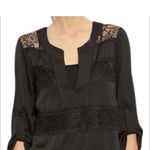 BCBGMAXAZRIA BCBGMAXAZARIA women’s size small black v-neck ERID blouse sheer crochet lace nwt Photo 10