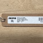 SKIMS NWT  Plunge Bikini Top in Onyx Sz S Photo 5